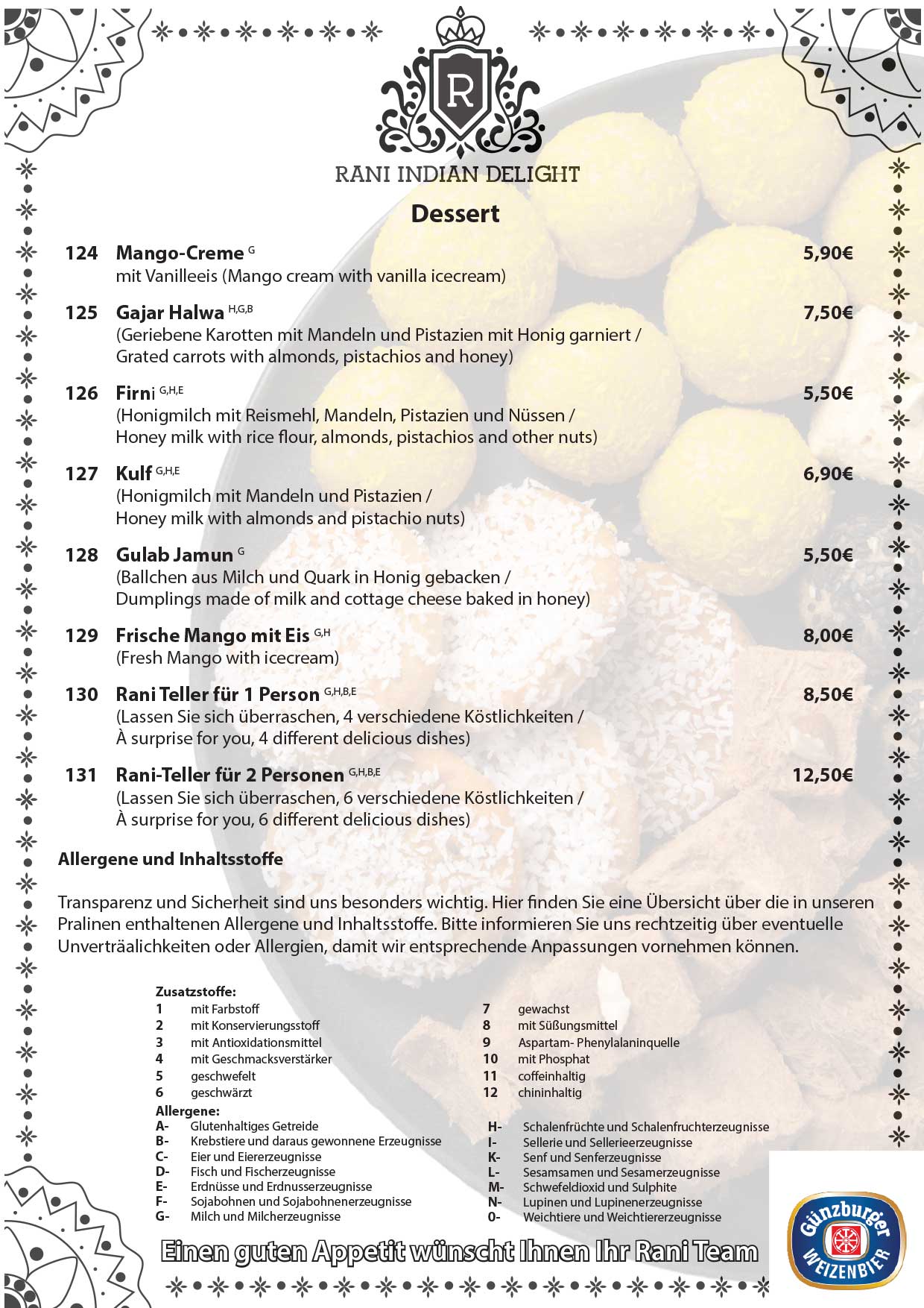 desserts